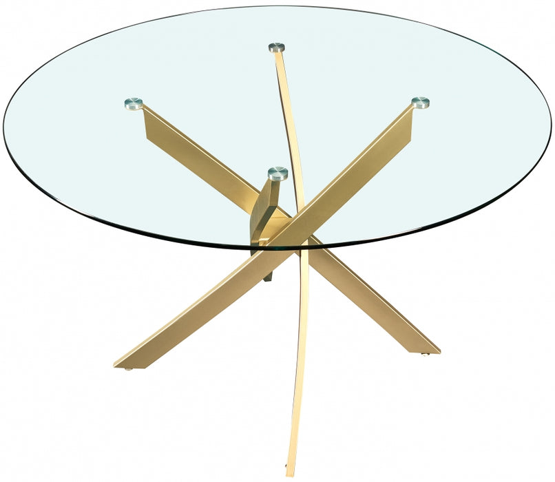 Round Gold Dining Table