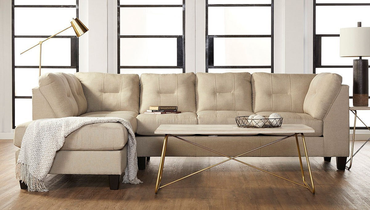 Jitterbug Khaki Left Facing Sectional