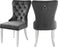 Andrea Velvet Tufted Dining Chair With Stainless Steel Legs