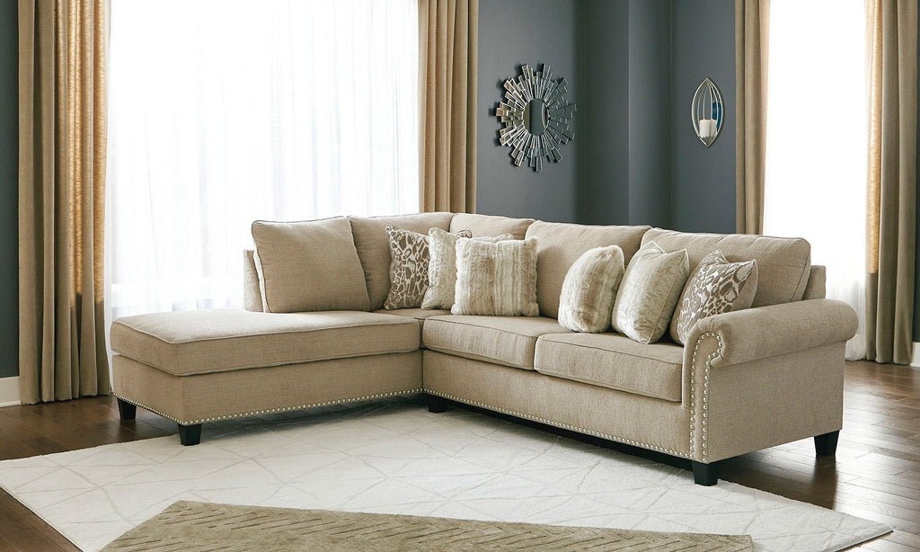 Dovemont Beige Left Facing Sectional