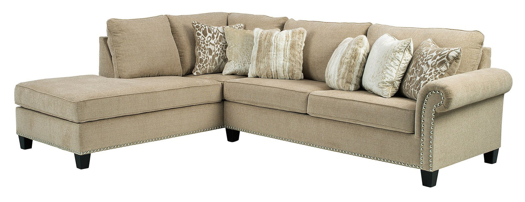 Dovemont Beige Left Facing Sectional