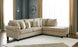 Dovemont Beige Right Facing Sectional