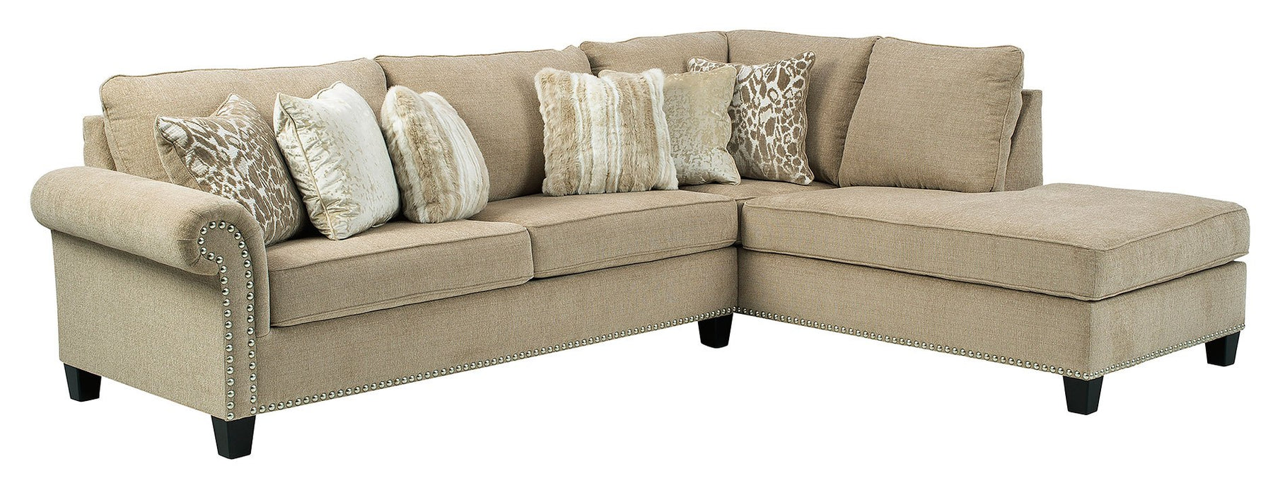 Dovemont Beige Right Facing Sectional