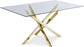 Rectangular Gold Dining Table