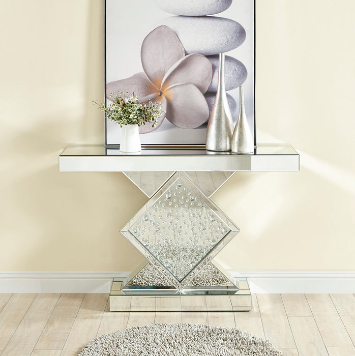 Rectangle Crystal Console Table