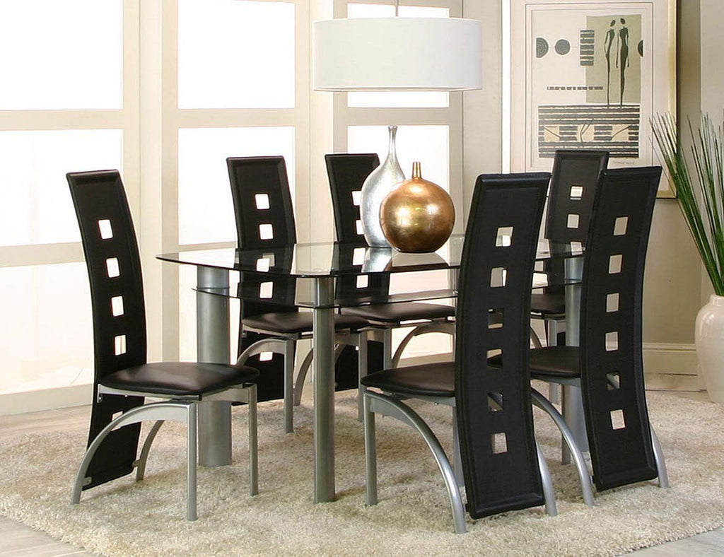 Valencia Black 5 Piece Dining Room Set