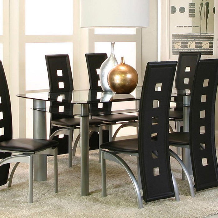 Valencia Black 5 Piece Dining Room Set