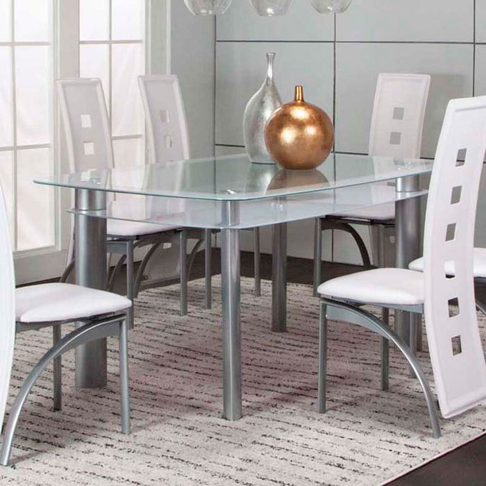 Valencia White 7 Piece Dining Room Set