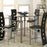 Valencia Black 5 Piece Counter Height Dining Set