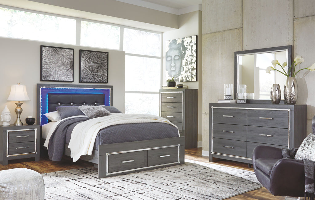 Lodanna Gray 5 Piece Queen Bedroom Set