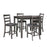 Bridson 5 Piece Counter Height Dining Set