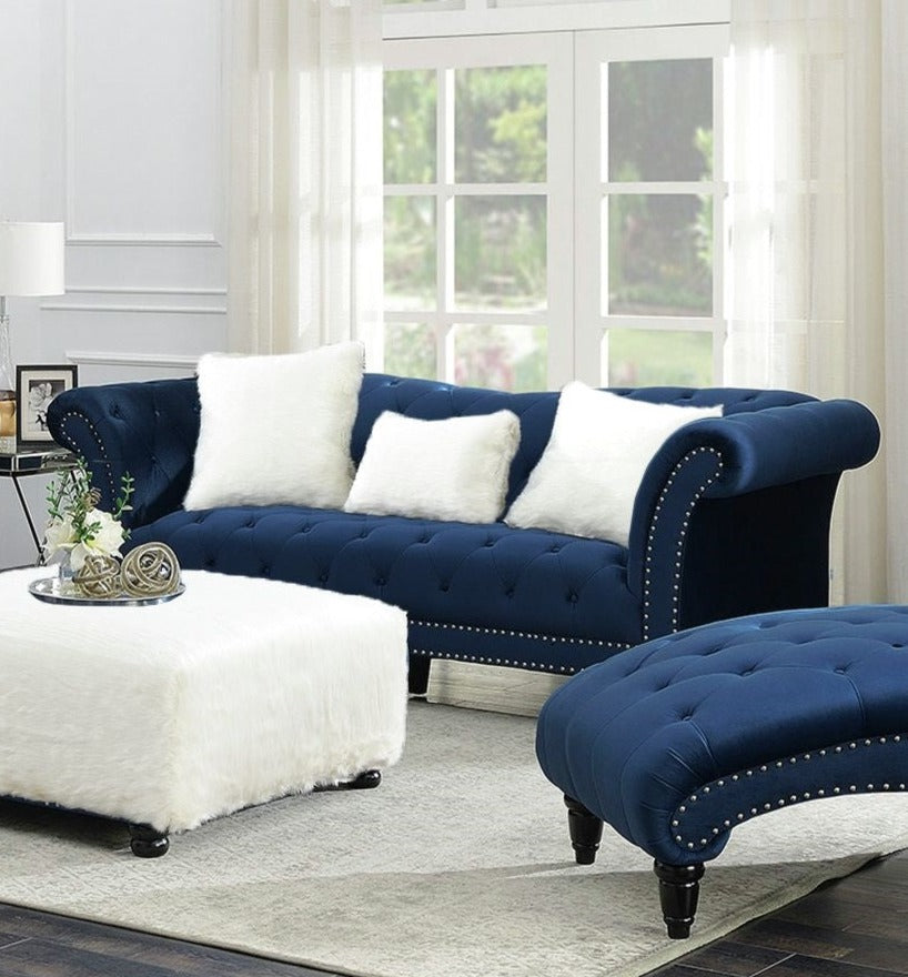 Twain Broadway Navy Sofa