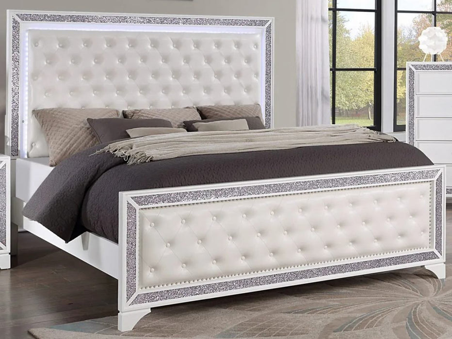 Bianca White 5 Piece Queen Bedroom Set