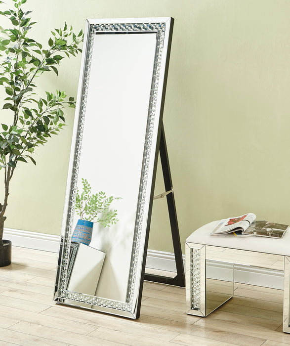 Modern Clear Contemporary Floor Mirror