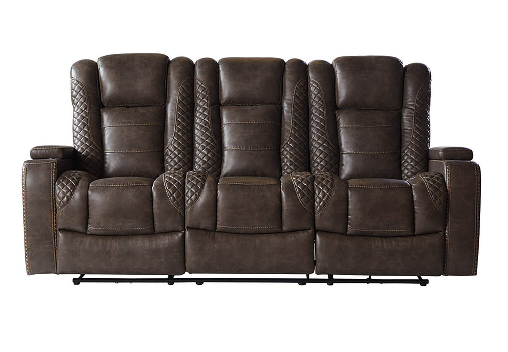 Italian Cocoa 2 Piece Power Reclining Leather Living Room Set